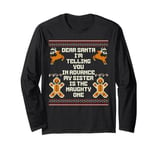 Dear Santa My Sister Is The Naughty One Funny Christmas Long Sleeve T-Shirt