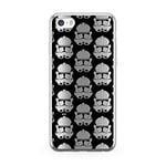 ERT GROUP Original Star Wars Stormtrooper TPU Case for iPhone 5, iPhone 5S, iPhone SE, Liquid Silicone Cover, Flexible and Slim, Protective for Screen, Shockproof and Anti-Scratch Phone Case Silver