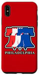Coque pour iPhone XS Max Philly Liberty Bell Souvenir de vacances patriotique à Philadelphie