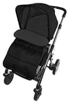 Chancelière/Cosy orteils Compatible avec Graco Metro Poussette Black Jack