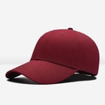 Trendig enfärgad justerbar keps Herr Kvinnor Sommar Solskydd Solhatt Street Hip Hop Peaked Kepsar Unisex Casual Hattar Vinröd