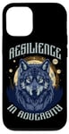 Coque pour iPhone 12/12 Pro Resilience In Adversity Citation Spirit Animal Wolf Pack