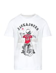 Jack & J S Jjskull Rock Tee Ss Crew Neck Jnr Vit