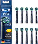 Oral-B Cross Action Elektrisk Tandborste 10 St Monteringsborstar Svart