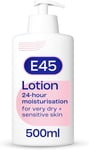 E45 Moisturising Lotion 500 ml - Dermatological Body Moisturiser Lotion - Body -