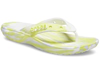 Crocs Unisex Classic Crocs Flip Flip flops, White Microchip, 8 UK Men/ 9 UK Women