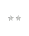 Balloon Star Earrings - Light Antique Silver