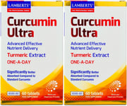 Lamberts Curcumin Ultra Turmeric Extract 60 Tablets X 2