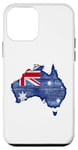 iPhone 12 mini Australia Down Under Wooden Australian Flag Map Gift Case