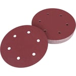 225mm Disque de Ponçage 80 Grain, 30 Pcs Disque Abrasif Circulaire, Papier Abrasif pour Ponceuse à Sec Ponceuse Girafe(6 trous)