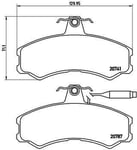 Bromsbelägg Brembo - Fiat - Ducato. Peugeot - J5. Citroen - C25