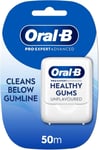 Oral-B Pro-Expert Advanced Healthy Gums Unflavoured Waxed Floss Tape 50m