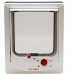 CLOSER PETS Cat Mate Electromagnetic Cat Flap - White, White