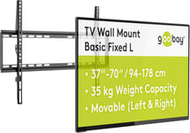 49732 Support Mural Tv Pour Écrans Et Télév Urs De 37-70 Pouces (94-178 Cm) / Fixation Murale Tv Avec Une Capacité De Charge . 35 Kg Accroche/Television Mural Vesa 400 X 400 / Noir