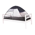 Deryan Tente de Lit Pop Up - Moustiquaire Lit Double - Tente Moustiquaire Pop Up - Pliable et Léger - 200x90x110cm - Moustiquaire Lit & Moustiquaire Voyage avec Sac de Transport - Gris