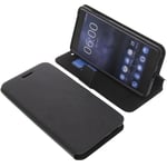 Bag for Nokia 6 Smartphone Book-Style Protection Case Phone Case Book Black