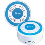 Jandei - Sirène intérieure sans fil pour alarme Tuya wifi et application de sécurité autonome Tuya