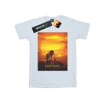 Disney Mens The Lion King Movie Sunset Poster T-Shirt (White) Cotton - Size 2XL