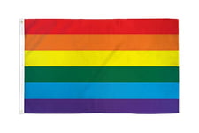 Drapeau Arc-en-Ciel 180x120cm - GRAND Drapeau gay - Rainbow flag 120 x 180 cm - AZ FLAG