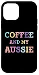 Coque pour iPhone 12 mini Le café et mon chien australien, maman, berger australien