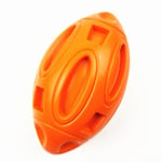 1pc Jouet pour chien indestructible orange, jouet à mâcher pour chien, balle sonore en caoutchouc, jouet de jeu pour chiens de taille moyenne et