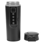 (Black)Electric Heated Travel Mug Smart Self Heating Stainless Steel