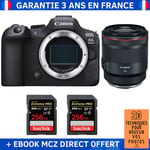 Canon EOS R6 Mark II + RF 50mm f/1.2 L USM + 2 SanDisk 256GB Extreme PRO UHS-II SDXC 300 MB/s + Ebook '20 Techniques pour Réussir vos Photos' - Appareil Photo Hybride