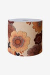 HKliving - Lampskärm Vintage Flowers Ø 52 cm - Brun