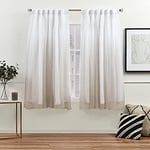 Exclusive Home Curtains Crescendo Paire de Rideaux occultants doublés à Pattes cachées Champagne 132 x 160 cm