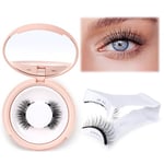 MayHug Magnetic Eyelashes 1 Pair, Cat Eye Magnetic Eyelashes with Applicator, Magnetic Lashes Natural Look, Reusable Magnetic Lashes Kit, No Glue Needed Magnetic Lashes, Easy to Wear（Style A）