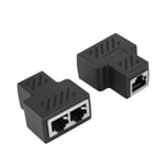 2pcs 3.5mm Male 3-channel Network Rj45 8-core Jack Splitter