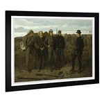 Big Box Art Framed Print of Winslow Homer Prisoners from The Front Design | Wall Art Picture | Home Decor for Kitchen, Living Room, Bedroom, Hallway, Black, A2 / 24.5x18 Inch / 62x45cm