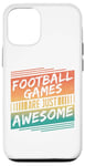 Coque pour iPhone 12/12 Pro Les jeux de football sont tout simplement géniaux - Amateur de football rétro