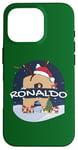 Coque pour iPhone 16 Pro Awesome Ronaldo Name w Santa Hat in Xmas Theme Christmas