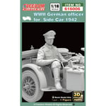 Freedom Model Kits - Wwii German Officer For Side Car 1942maquette Figurine Wwii German Officer For Side Car 1942 |Freedom Model Kits|616006| 1:16 Maquette Char Promo Figurine Miniature