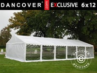 Partytelt Exclusive 6x12m PVC, Hvit, Panorama