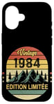 Coque pour iPhone 16 Vintage 1984 Anniversaire 41 ans Homme Femme Année 80