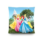 Coussin Château Princesses 2 faces Disney 40x40 cm