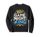 Game Night King Womens Boardgame Lover Board Game Player Sweatshirt