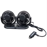 Double Ventilateur Pour Auto 12V Portable De Voyage Réglable Air Frais