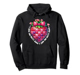 strawberry valentine i love you so much Pullover Hoodie