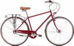 Cykel Romet Vintage Classic M 28" Alu 2022 Röd-18" / M (Storlek: 18" / M)