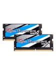 G.Skill Ripjaws SODIMM DDR4-3200 - 16GB - CL18 - Dual Channel (2 pcs) - Intel XMP - Svart