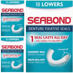 3 Seabond Gum Denture Fixative seal Soft Pack Original Maximum Strength 18Lowers