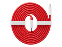 Oneplus Warp Charge - Usb-Kabel - 24 Pin Usb-C (Hann) Til 24 Pin Usb-C (Hann) - 1.5 M - Rød