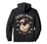 Funny And Crazy Chicken Lover's Design Pullover Hoodie