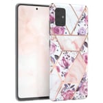 For Samsung Galaxy A51 IMD Protective Cover TPU Phone Case Back Flowers Rose