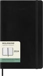 Agenda civil semainier 2024 Moleskine Grand format Couverture Souple Noir