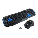 Xclio WS-880R Wireless Gaming Keyboard and 3 Button Mouse 2.4GHz with