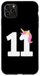 Coque pour iPhone 11 Pro Max Licorne pour 11e anniversaire pour enfants, filles, tout-petits, femmes, hommes